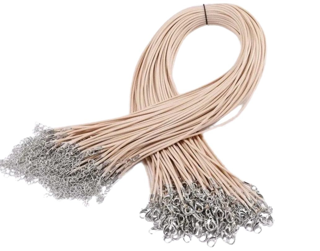 Vaxad läder halsband