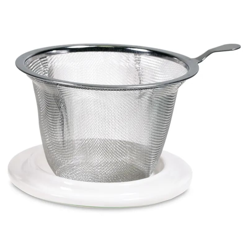 Violett mandala tekopp med tillbehör