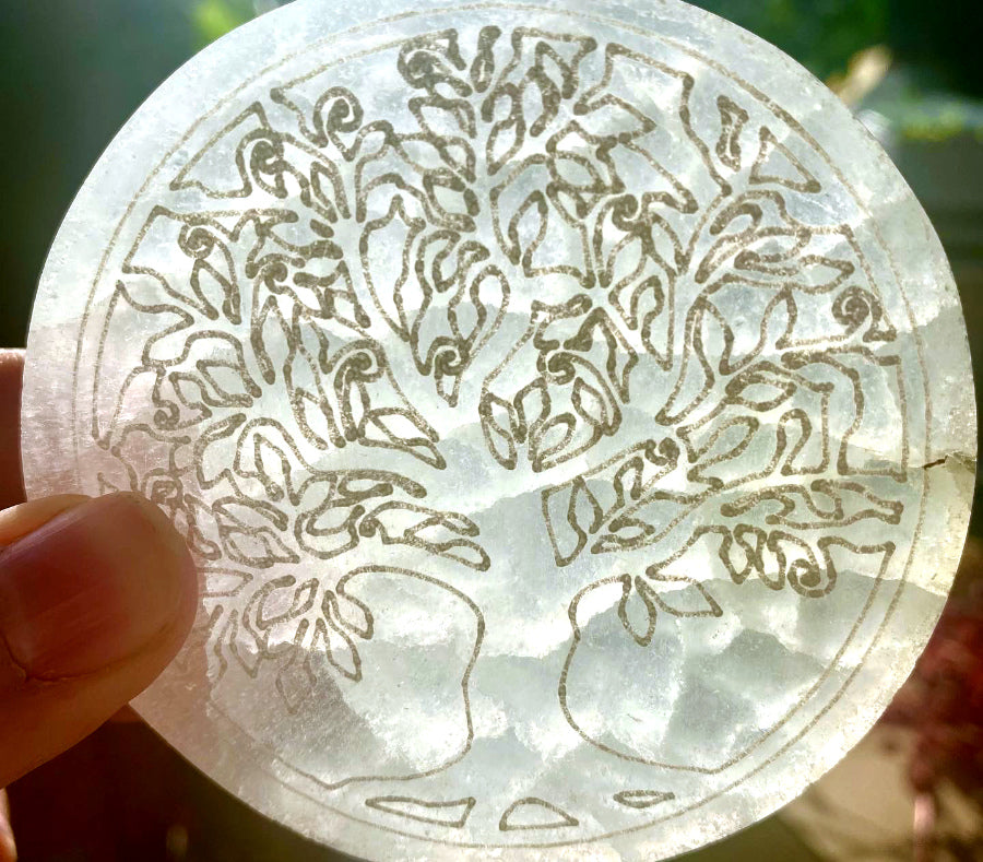 Selenit laddningsplatta Dekor Cocholate.se