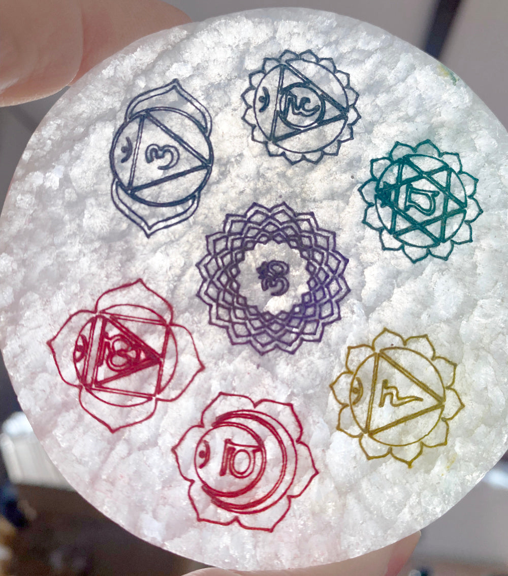 Selenit laddningsplatta Dekor Cocholate.se