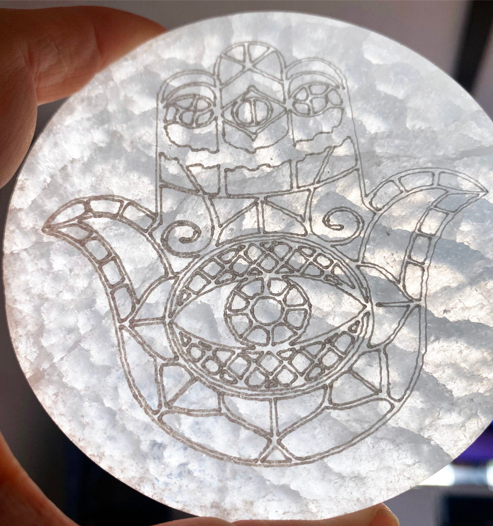 Selenit laddningsplatta Dekor Cocholate.se