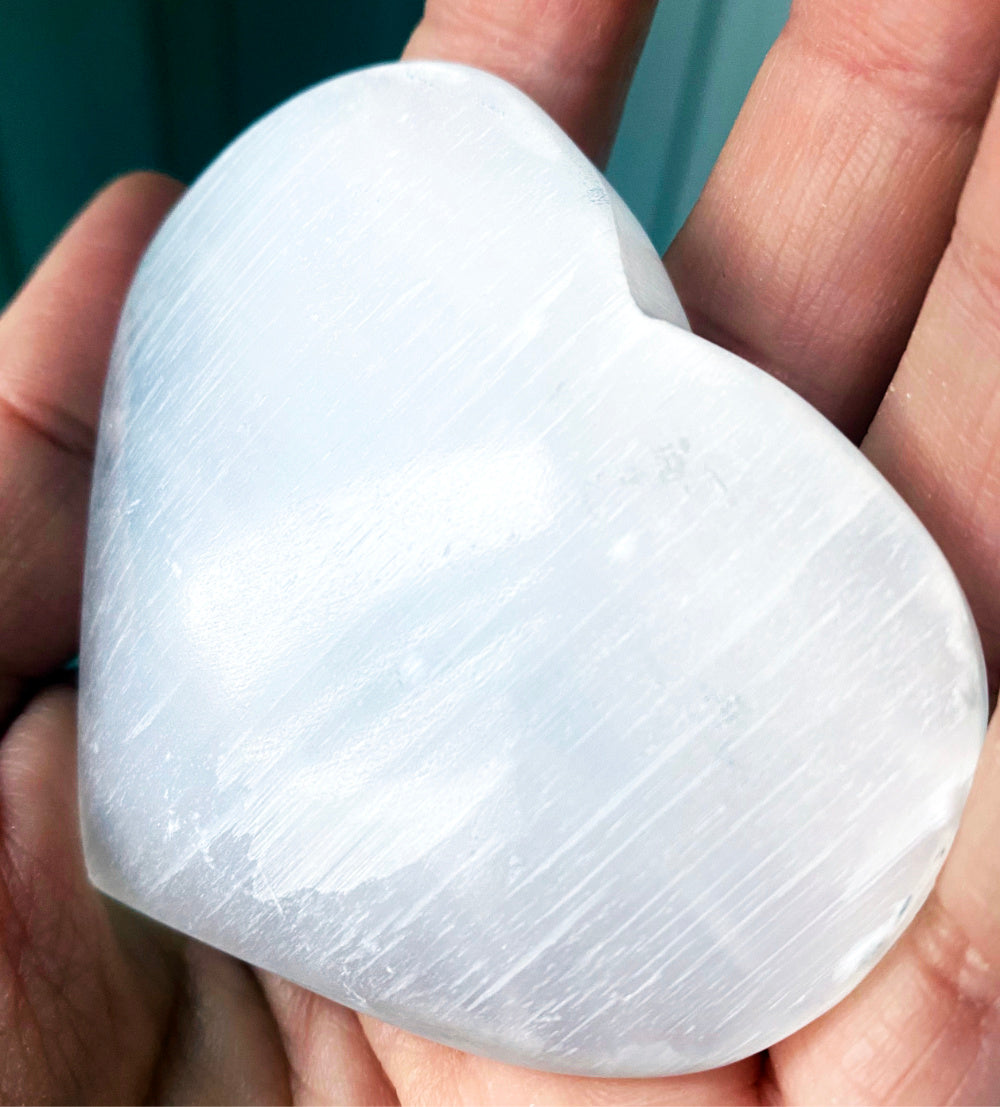 Selenit Mandalas Hjärta/ Oval Dekor Cocholate.se