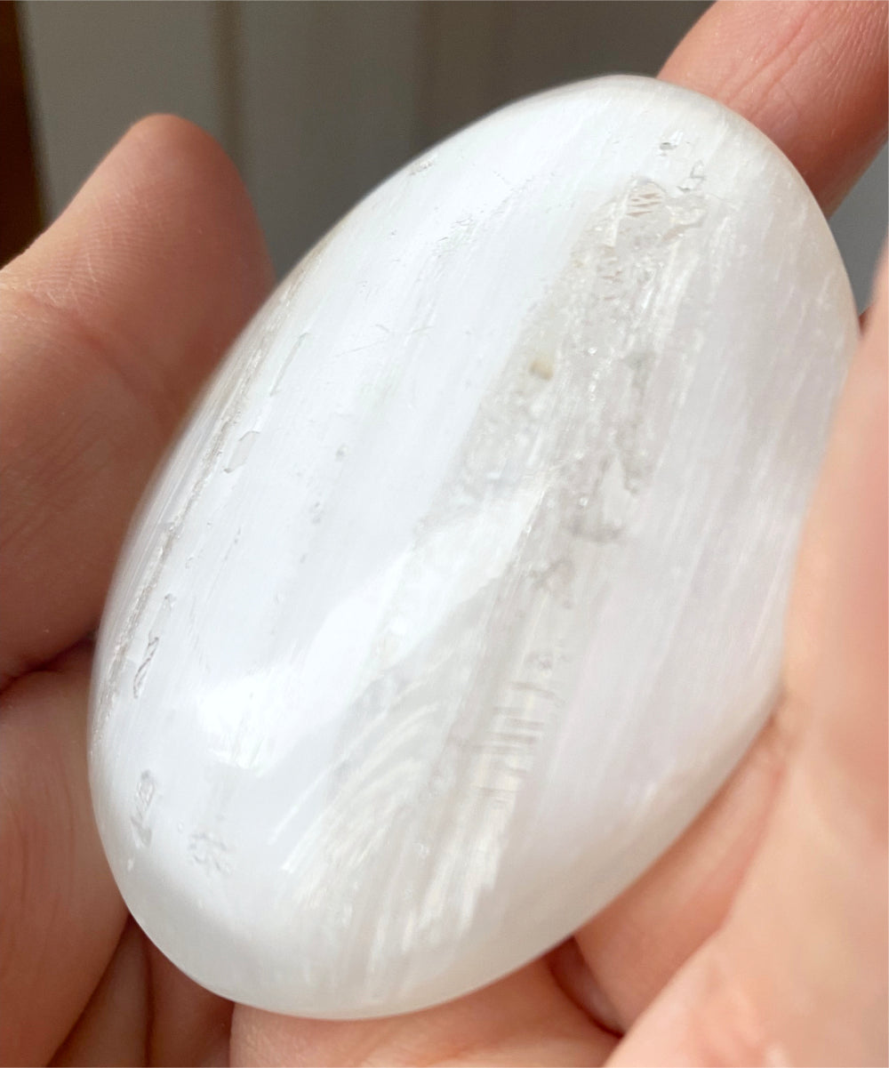 Selenit Mandalas Hjärta/ Oval Dekor Cocholate.se