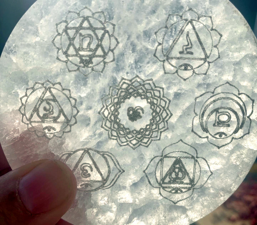 Selenit laddningsplatta Dekor Cocholate.se