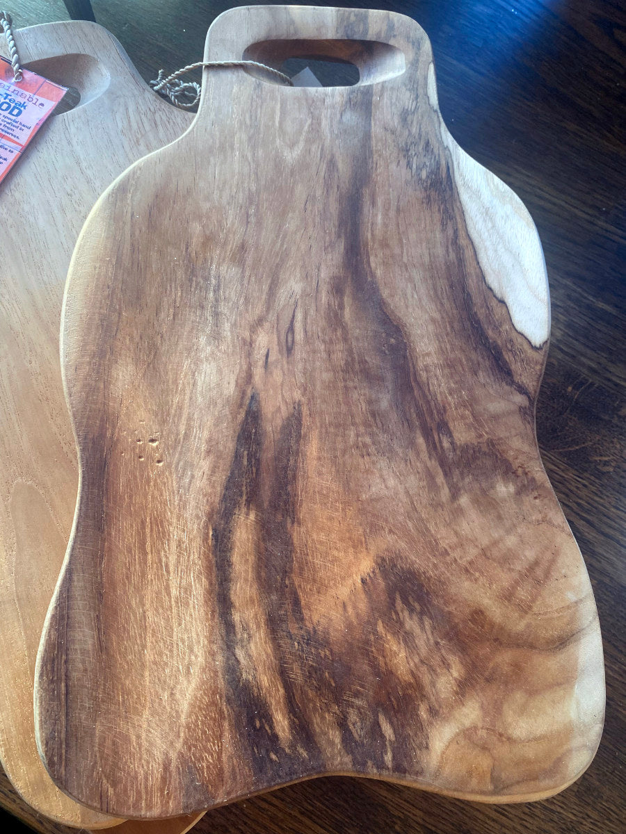 Teak Bröd/träskärbräda Cocholate - Eko Inredning - Hudvård - Yoga