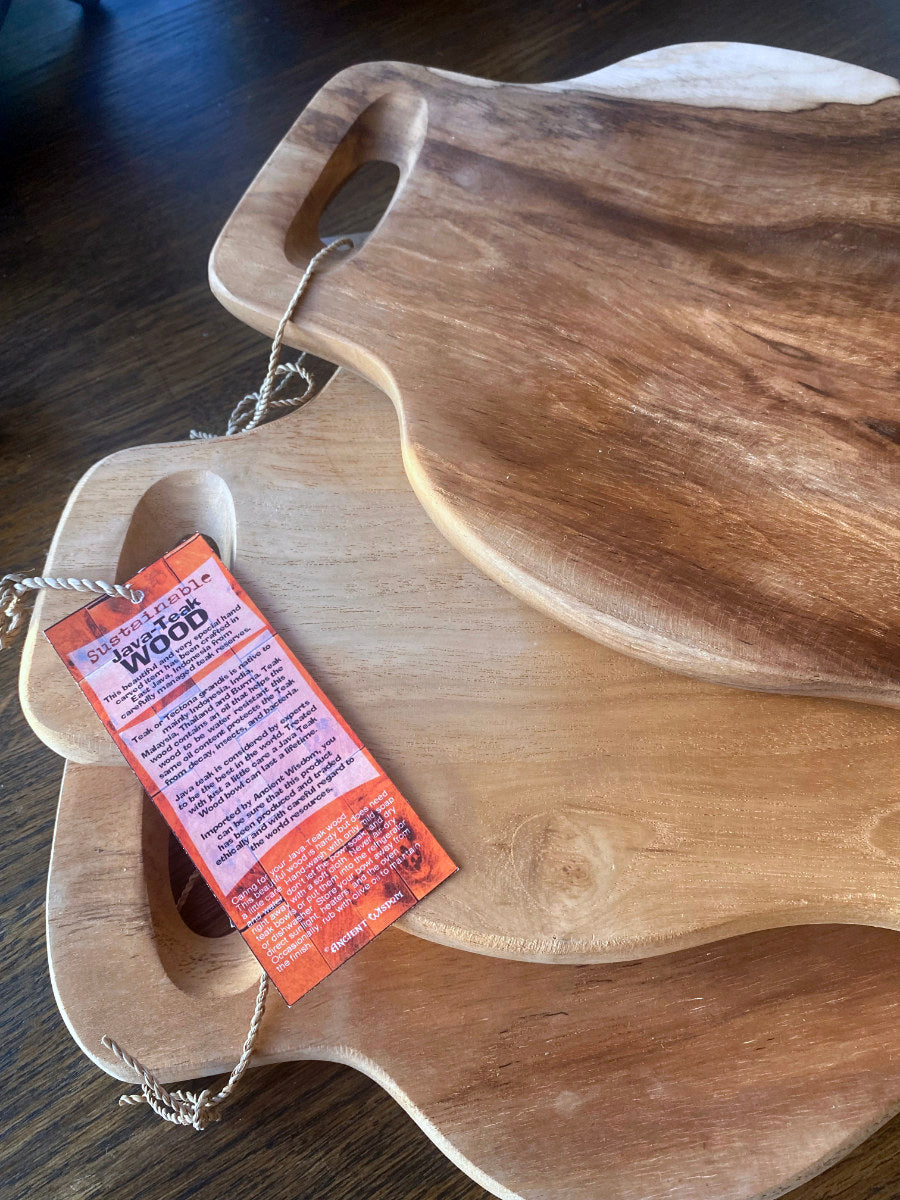 Teak Bröd/träskärbräda Cocholate - Eko Inredning - Hudvård - Yoga