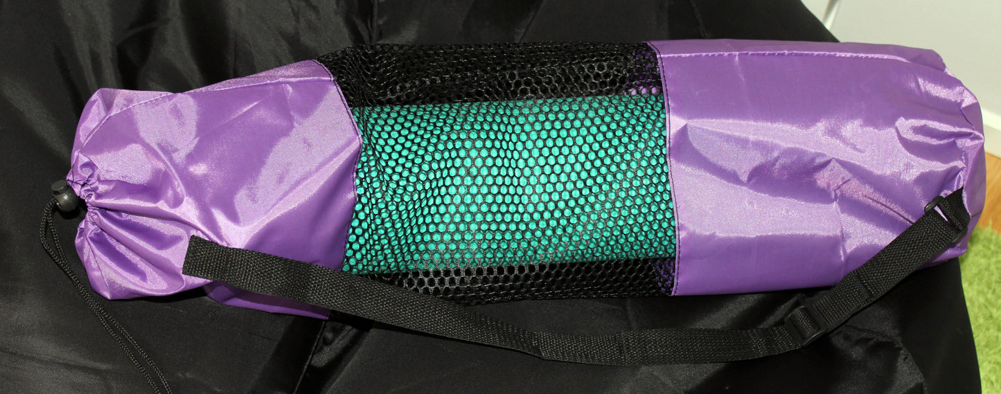 Lila vattentät yogaväska Yogamattpåsar Cocholate.se