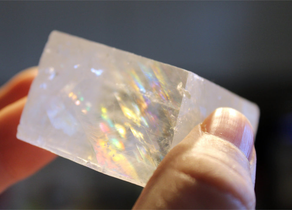 Rå optisk kalcit (klar) kristaller Dekor Cocholate.se