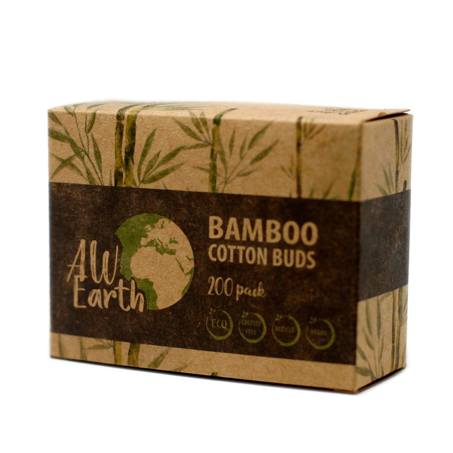 Örontops av Bambu och Ekologisk Bomull , 200 st Bomullstopsar Cocholate.se